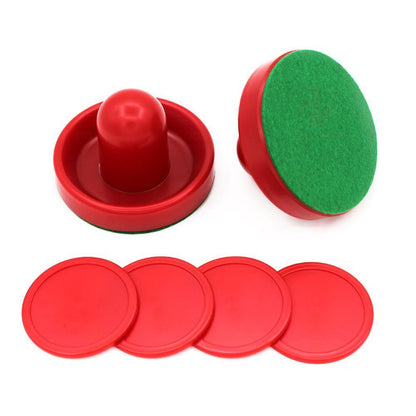 Round Pucks Felt Pusher Mallet Professional Air Hockey Table Goalies Pusher Set