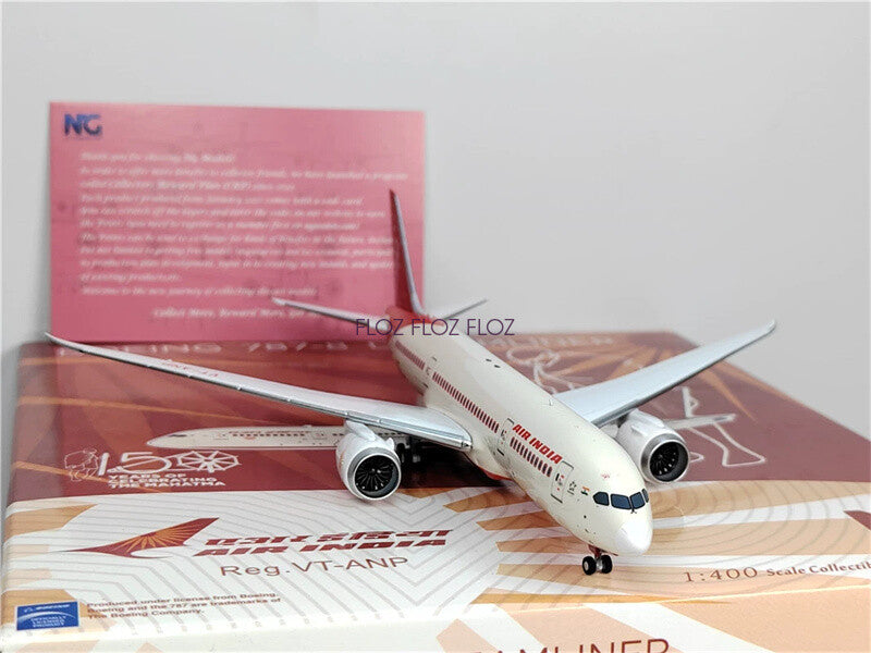 NG Models AIR INDIA for Boeing B787-8 DREAMLINER VT-ANP 1:400 Aircraft Pre-built