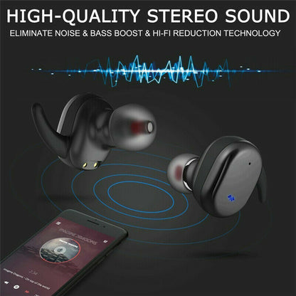 Bluetooth Earbuds Wireless Headset For Smart Phone Cel Earphone Waterproof Touch