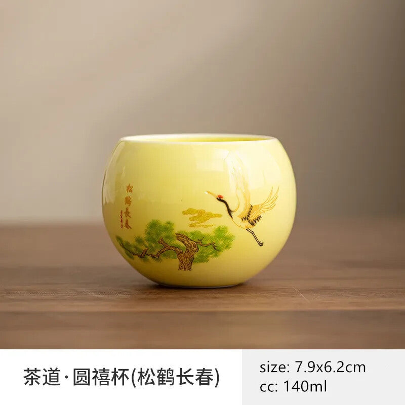 Chinese Ceramic Teacup Handmade Custom Master Cup Traditional Tea Accessories