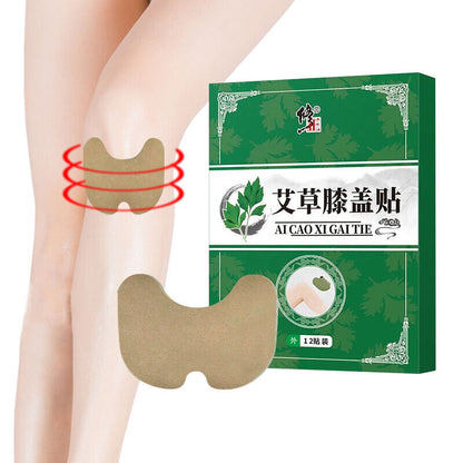 12pcs Knee Moxibustion Patch Mugwort Moxa Hot Compress Plaster Wormwood 艾灸艾草艾贴