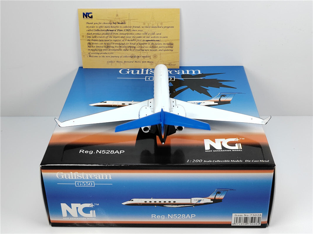 1:200 NG Model Gulfstream G550 Passenger Airplane Diecast Aircraft Model