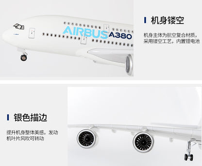1:160 46CM AIRBUS A380 Passenger Airplane Landing Gear Resin Aircraft Model