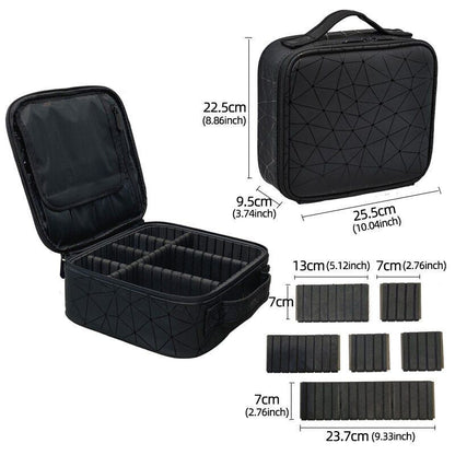 Pattern Cosmetic Bag Partition Multi Functional Traveling Storage Makeup Cases
