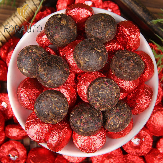 500G Rose Pu Erh Tea Mini Tuo Tea Pu Erh Flower Tea Ripe Tea -
