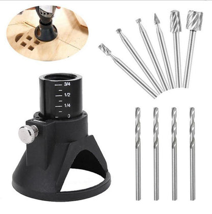 Large Window Wood Cutting Guide HSS Router With Drill Bits Set For Dremel E