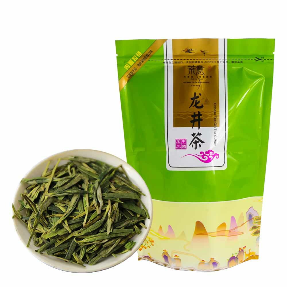 2023 Longjing Green Tea Chinese Food Dragon Well Te Long Jing Tea 250g