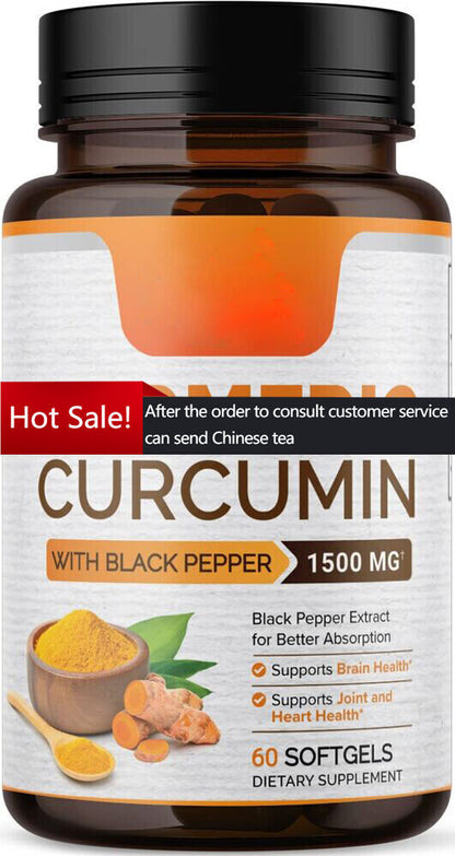 Turmeric curcumin softgel 1500 mg extra strength Black pepper