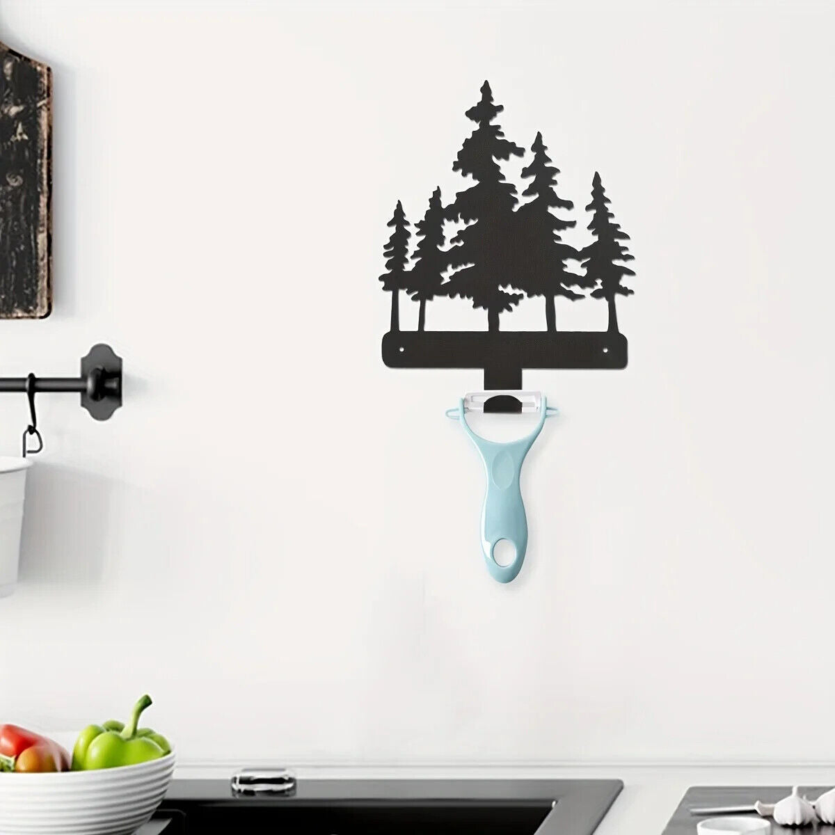 Metal Silhouette Key Hooks, Household Multi-Purpose Clothes Bag Key Hooks