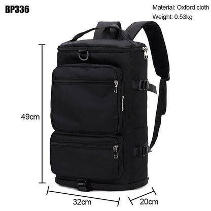 Large Shoulder Travel Backpack Weekend Sports Zipper Multifunction Crossbody Bag