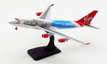 1:400 JC Wings Virgin BOEING 747-400 Passenger Aircraft Diecast Airplane Model