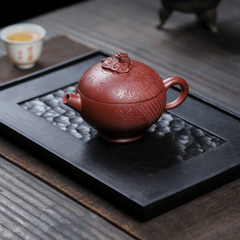 Handmade Tea Pot With Certificate Paper Real Yixing Zisha Purple Clay Master Pot