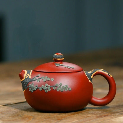 Kung Fu Tea Set and Teapot Yixing Tea Pot Filter Handmade Purple Clay Teaware