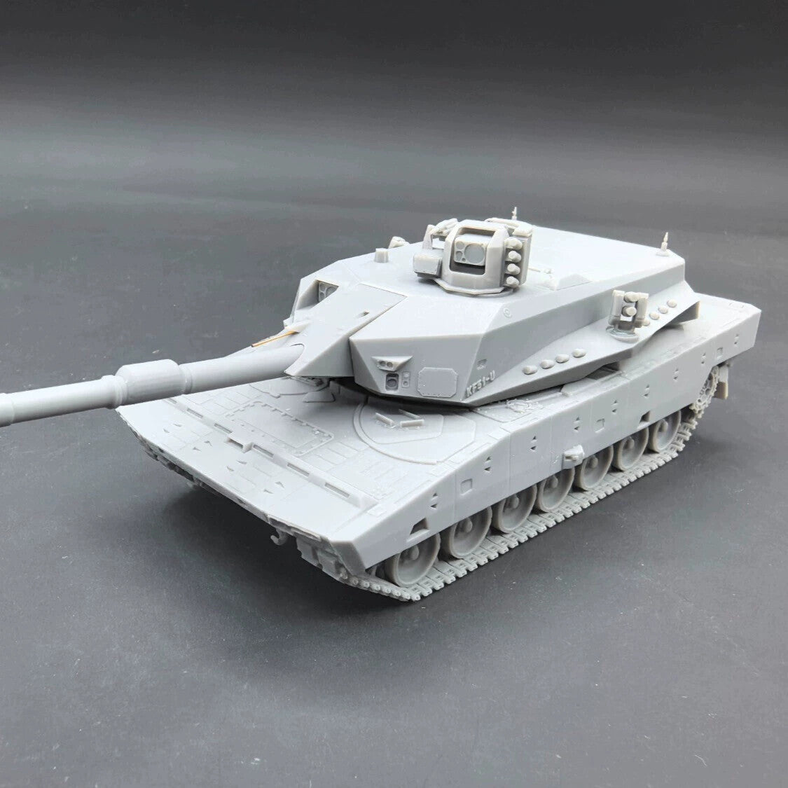 1/72/87/144 German KF51-U Main Battle Tank Unmanned Turret Model Kit 3D Printed