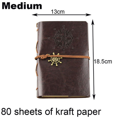 Photo Album 30 Sheet Vintage Leather Scrapbooking Book Refillable Page 21.5x17cm