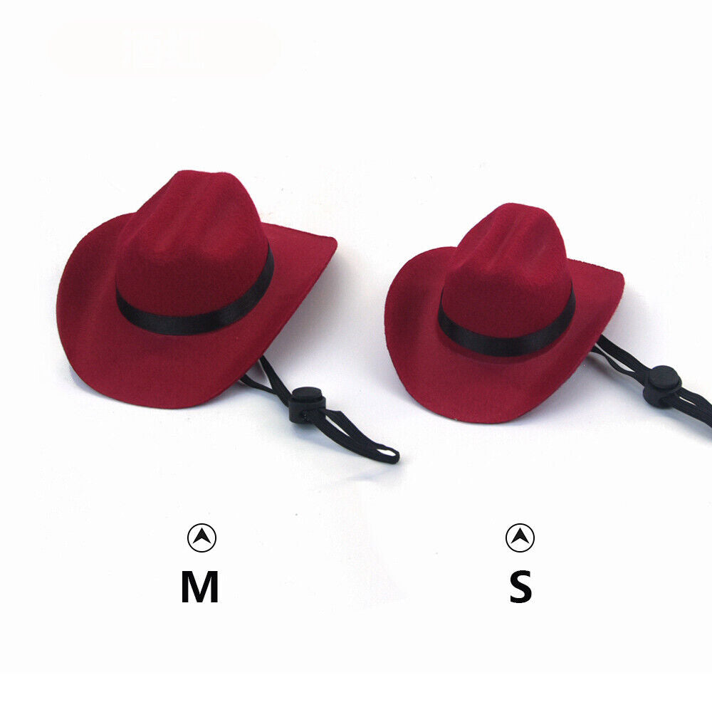 Dog Cat Western Cowboy Hat Pet Hat Pet Accessories Photo Prop Universal Retro
