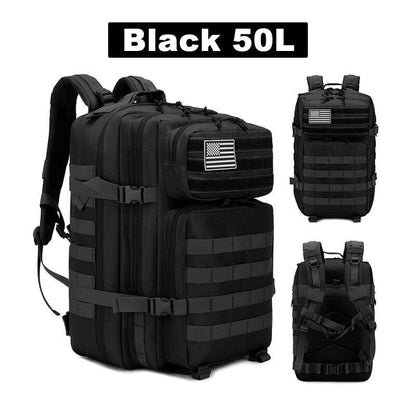 50L Army Tactical Backpack Men's Travel Backpack Men Outdoor Sports Bags