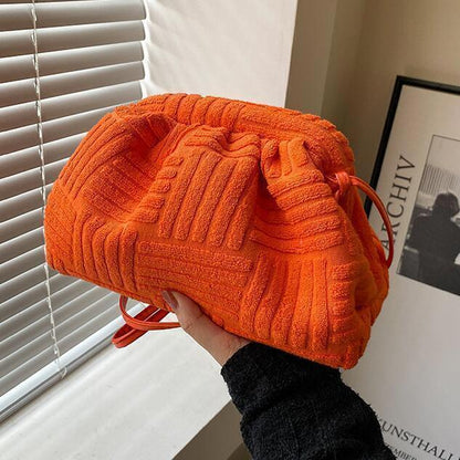 Towel Bag Handbag Women Portable Bucket Bag Chain Shoulder Bag Messenger Bag