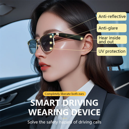 Smart Glasses Bluetooth Music Headset Wireless Audio Sports Sunglasses Driving