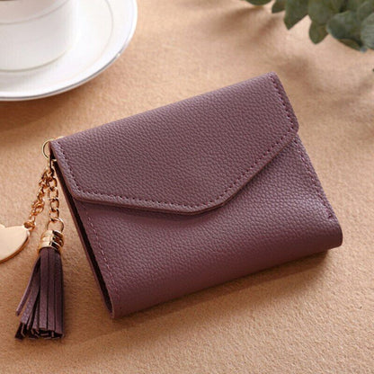 Women Wallet Purse Cash Clip Billfold Card Clamps Female Mini Handbag Coin Purse