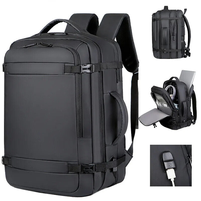 40LUSB Travel Backpack Bags Water Resistant Durable 17-inch Backpack Men