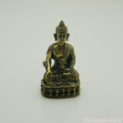 Bronze Buddha Nepalese Portable Buddha Brass Medicine Buddha Handicrafts