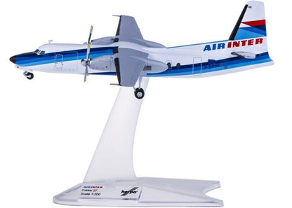 1:200 Herpa AIR INTER Fokker 27 Passenger Airplane Diecast Aircraft Plane Model