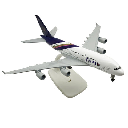 1/400 20cm Aircraft Thai Airways A380 Alloy Plane Model Static Display Craft