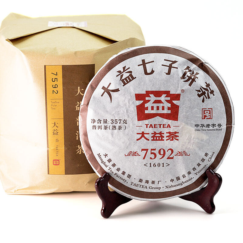 2016 Year TAETEA Puer 7592 Shu Puerh Tea Batch 1601 Dayi Ripe Puer Tea 357g