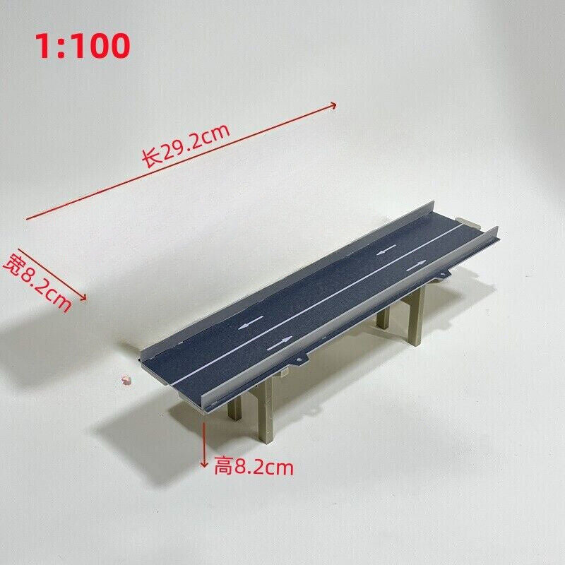 1/64 /150 Scale Diorama City Highway Street Road Bridge Model Scene Viaduct Toys