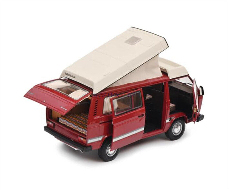 for Schuco for T3a for WESTFALIA Camper rot Bus red 1:18 Car Pre-built Model
