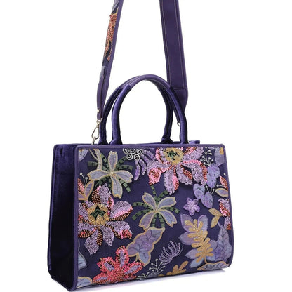 Women Shiny Sequins Pattern Handbag Crossbody Shoulder Bag Dinner Party Weddings