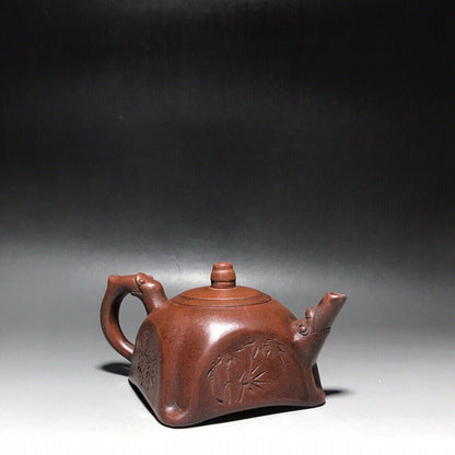Chinese Yixing Zisha Clay Handmade Exquisite Teapot 品茗：梅兰竹菊 底款：王南林
