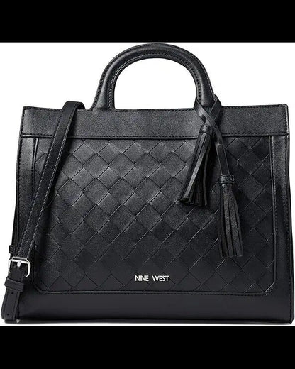 NEW! Nine West Ojai Carryall Satchel Black Women's Handbag Gift