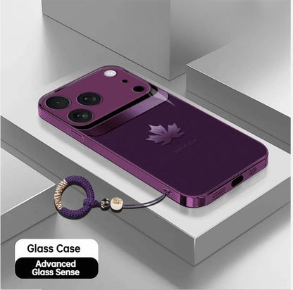 Apple-17Light luxury maple leaf high-quality heat dissipation mobile phone case