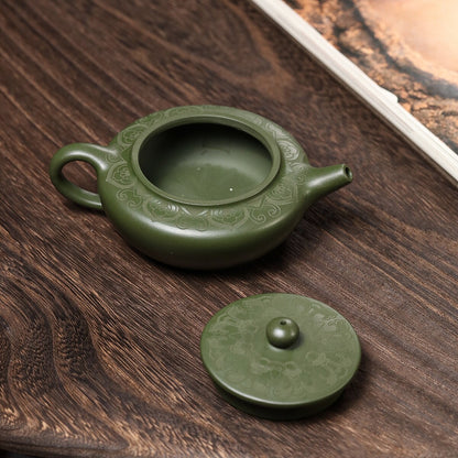 5.6" Chinese Yixing Zisha Pottery Purple Clay 170cc Handmade Puer Kung Fu Teapot