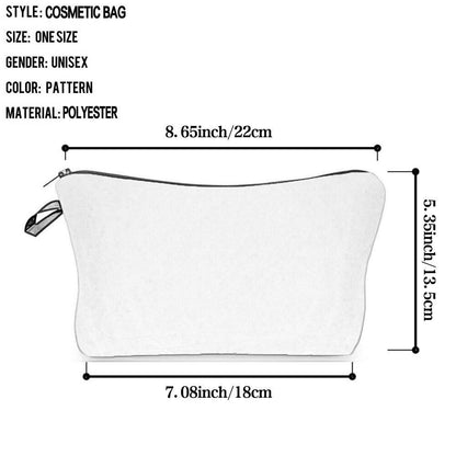 Natural Science Printed Student Pencil Case Teacher Cosmetic Storage Toilet Bag