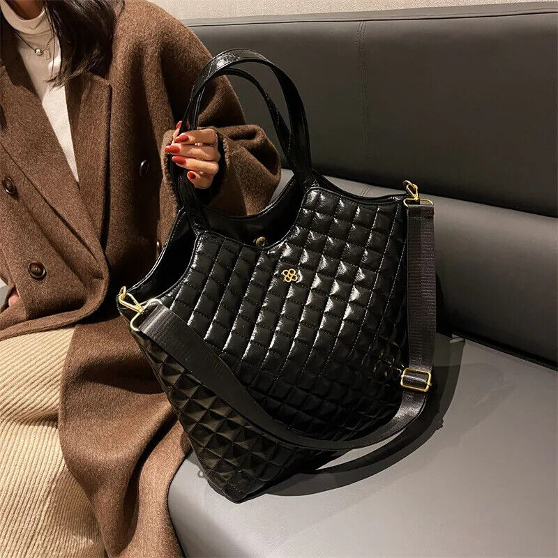Winter Quilted Bag Shoulder Bag Handbags Tote Bags Women Top Handle Bag