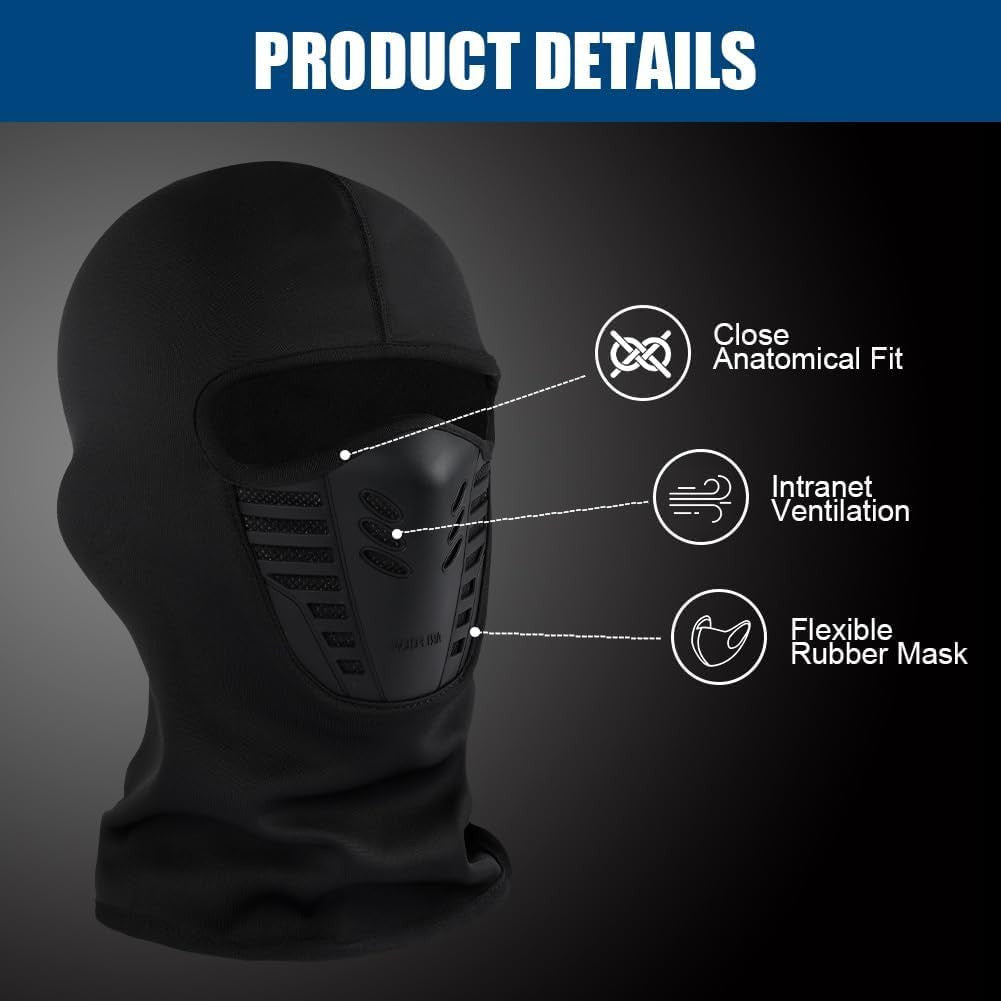 Winter Balaclava Full Face Mask Thick Fleece Thermal Windproof Ski Mask for Men