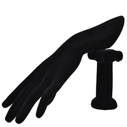 Hand Mannequin Form Resin Black Silver Jewelry Bracelet Ring Watch Display Stand