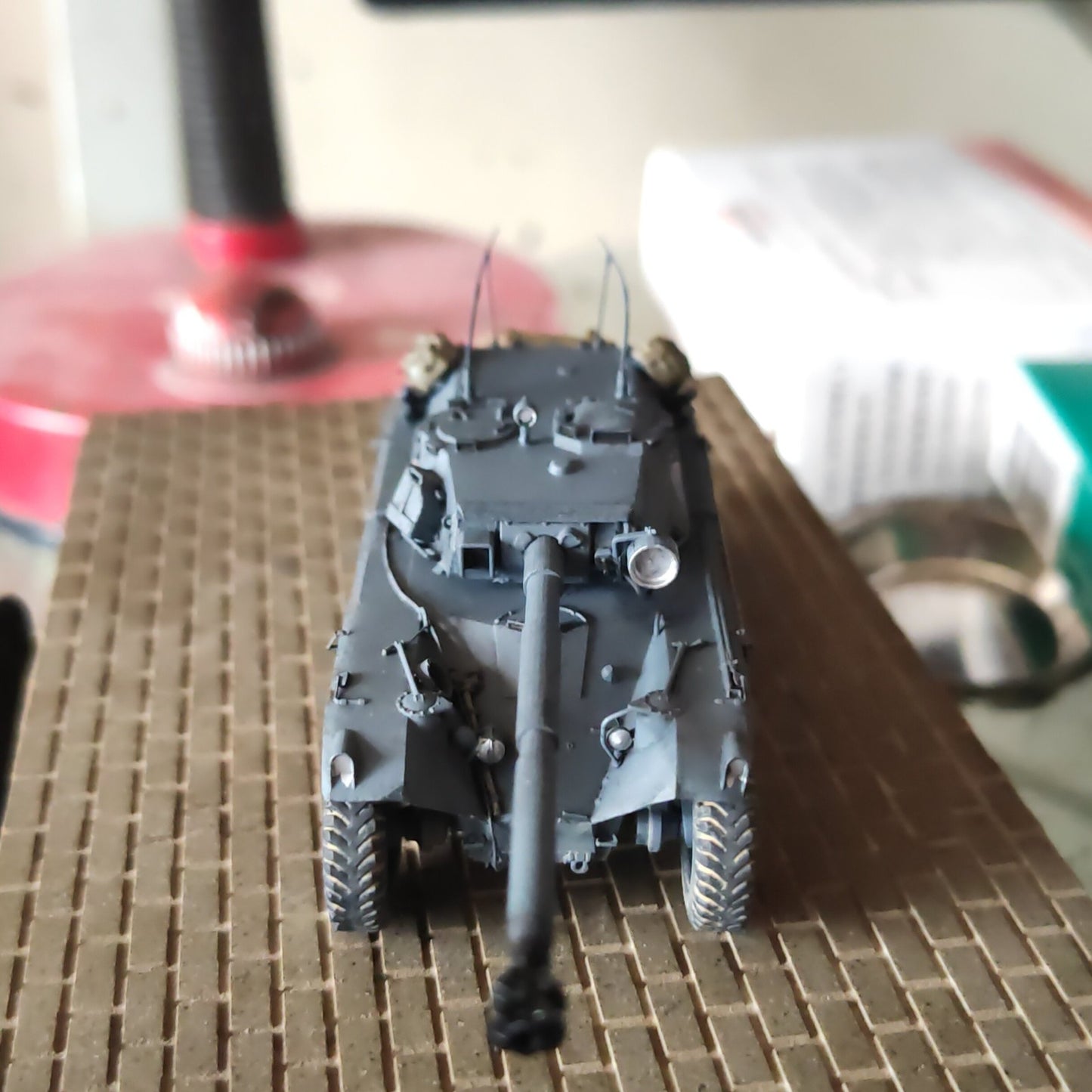 3D Printed 1/72 French Panhard Ebr 105 Light Tank Finished Product