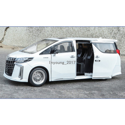 1/18 Alphard MPV Model Car Diecast Toy Vehicle Doors Open Light Sound Boys Toys