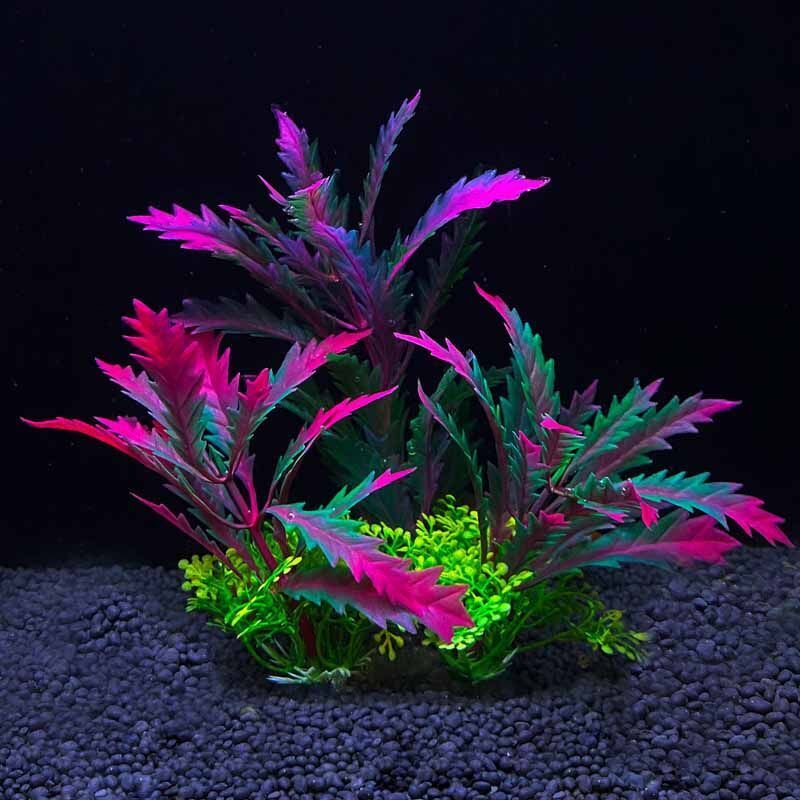 Aquarium Decor Plastic Aquatic Artificial Plants Fish Tank Water Ornament 8x14cm