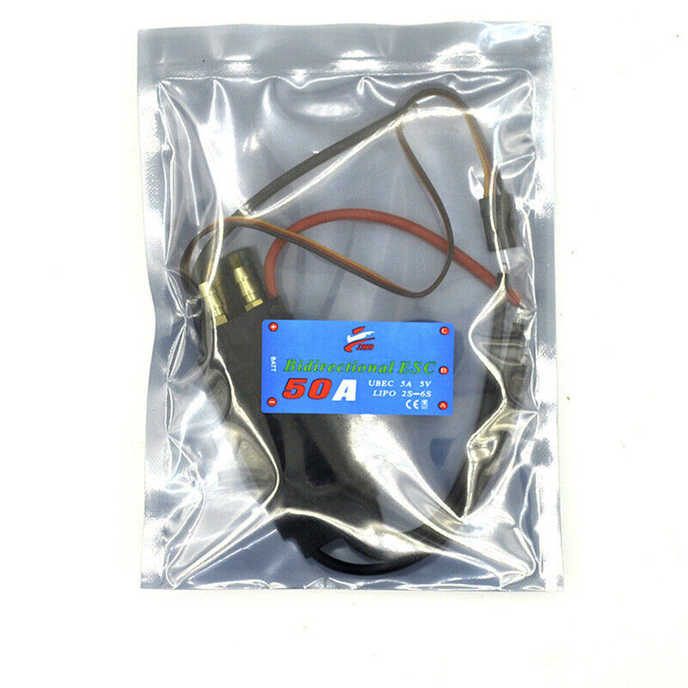 40A 50A 60A 80A 2-6S Water Cooled Bidirectional Adjustable ESC for RC Car Model
