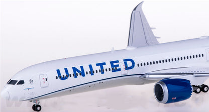 1:200 34CM Herpa UNITED BOEING 787-10 Passenger Airplane ABS Plastic Plane Model