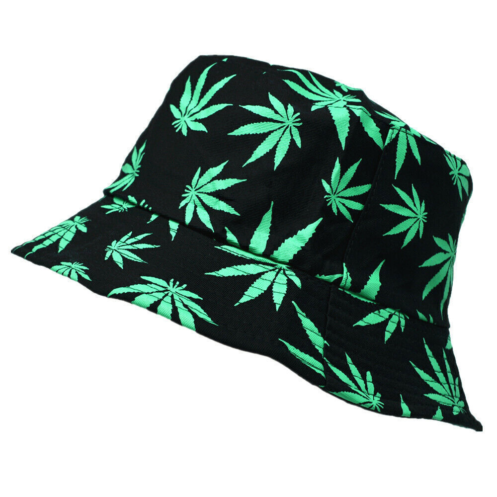 Unisex 100% Cotton Bucket Hat Boonie Hunting Fishing Outdoor Reversible Cap