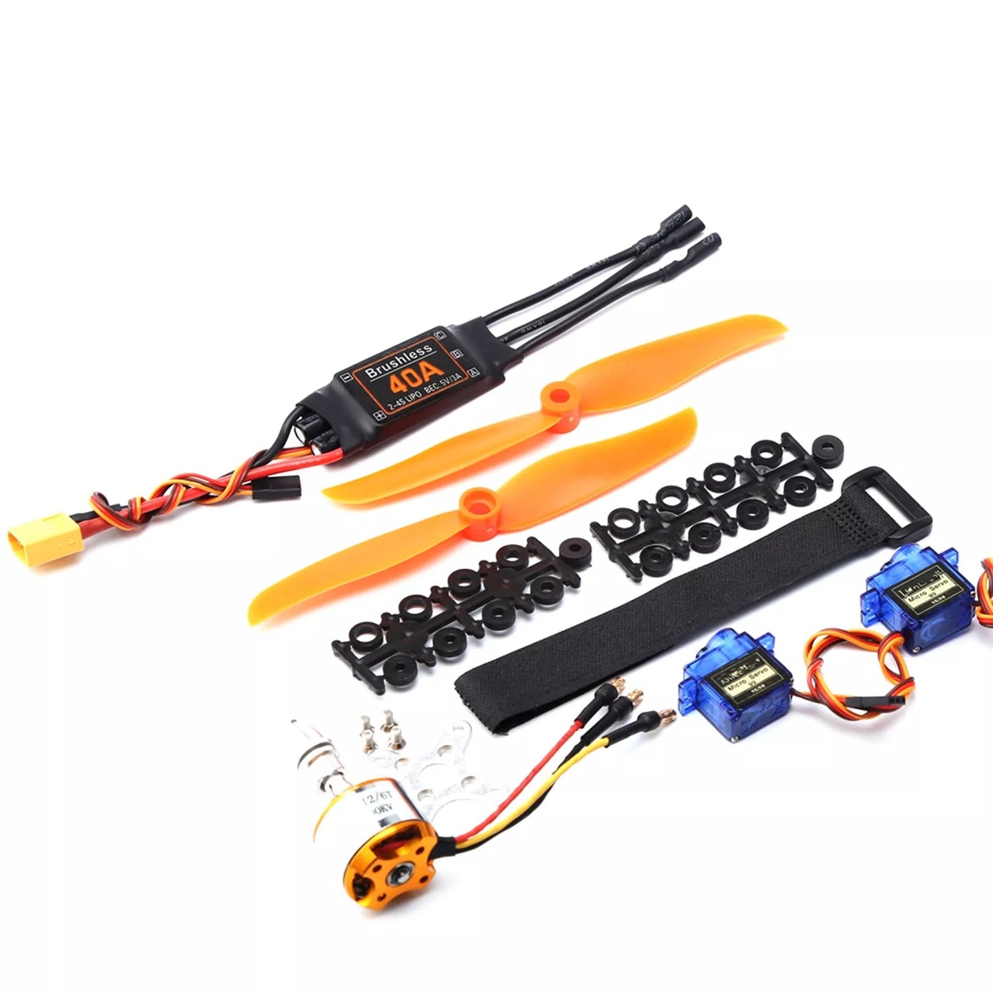 1set 2200KV Brushless Motor Kit 40A ESC 6035 Propeller Replace For RC Plane