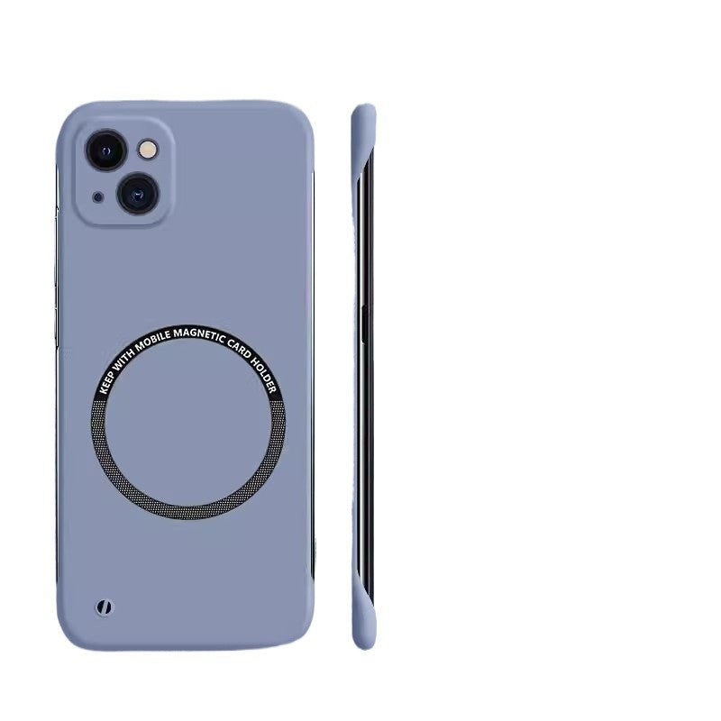 Suitable for Apple 17/16/15 matte borderless magnetic phone case ultra-thin PC
