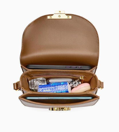 Women's real cowhide genuine leather single shoulder messenger bag purse