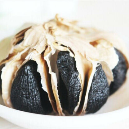 500g/12 Pcs Organic Fermented Black Garlic 120 Days Regulate Blood Sugar Balance